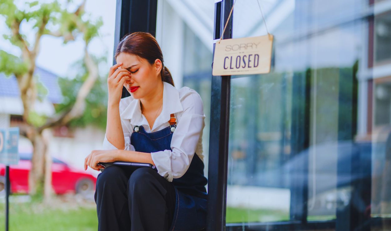 business owner worried