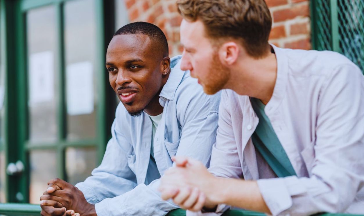 Two Men Talking