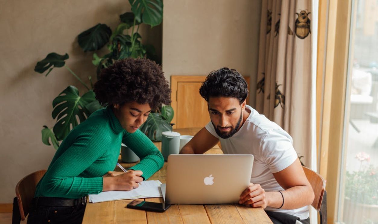 Man and Woman Planning
