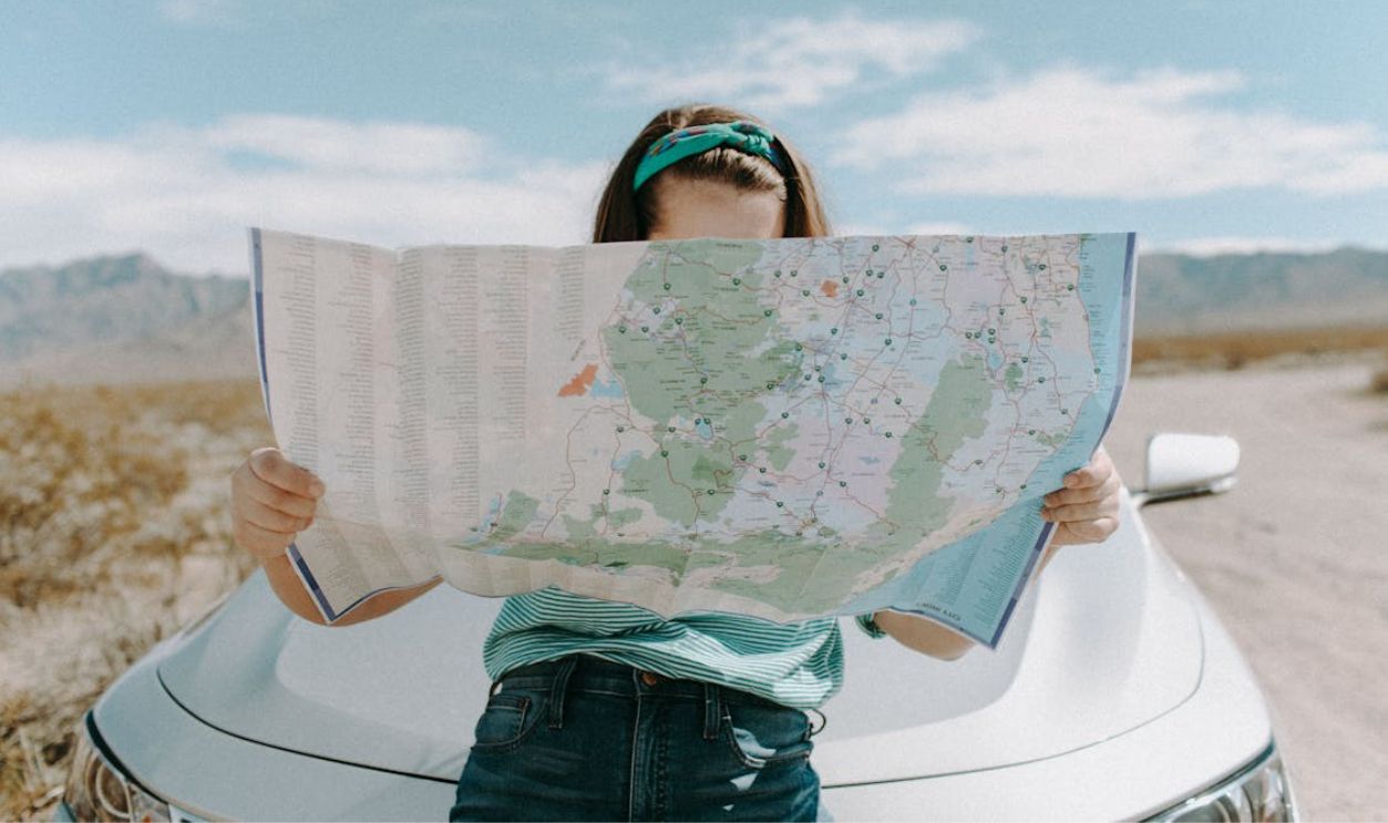 Woman Looking At The Map
