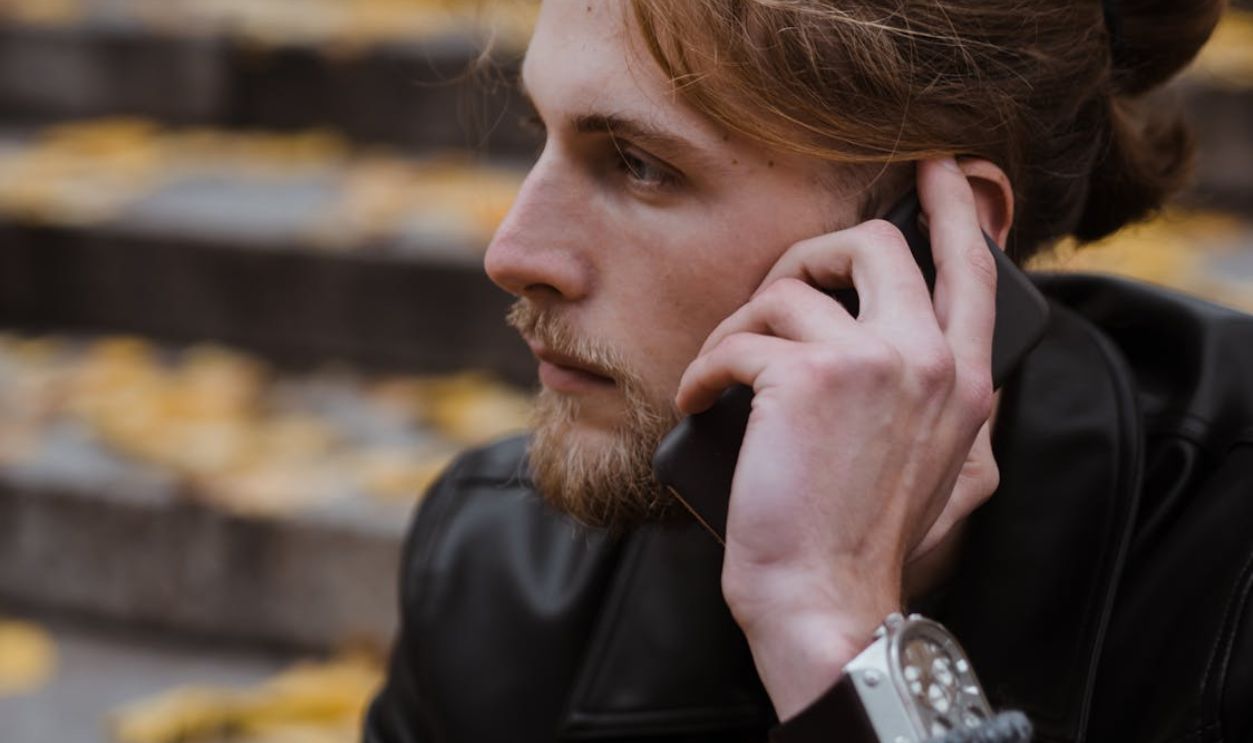 Man Talking on the Phone