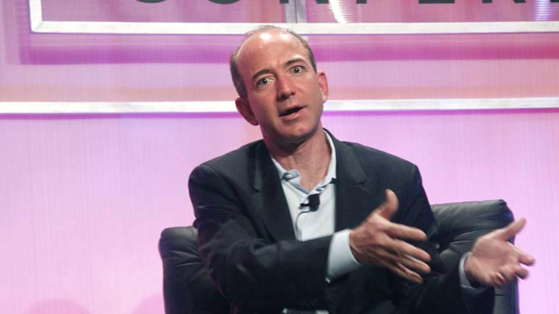 Amazon founder Jeff Bezos at the Web 2.0 conference in San Francisco on Oct. 5, 2004. I asked him afterward if he might write a blurb for