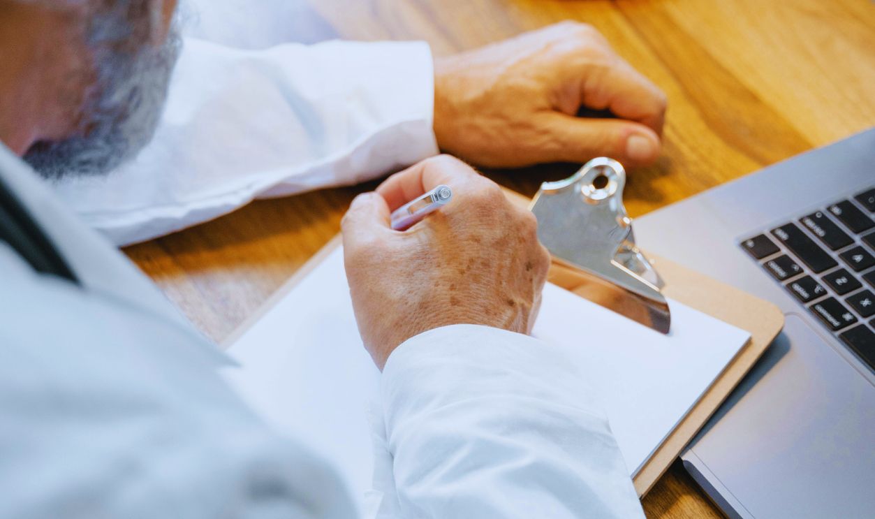 A Person Sitting at the Table