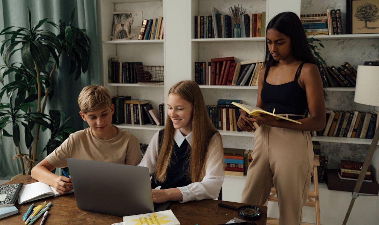 Students Doing Their Classwork Together