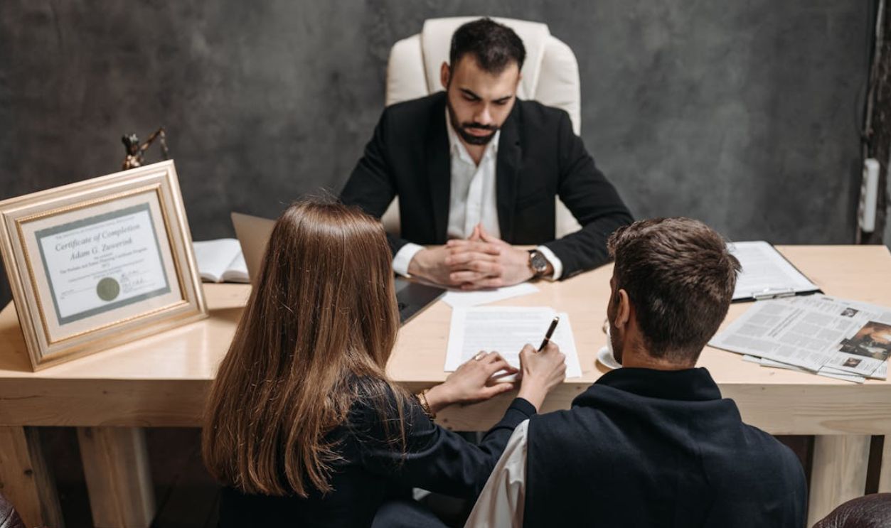 Clients at Lawyers Office