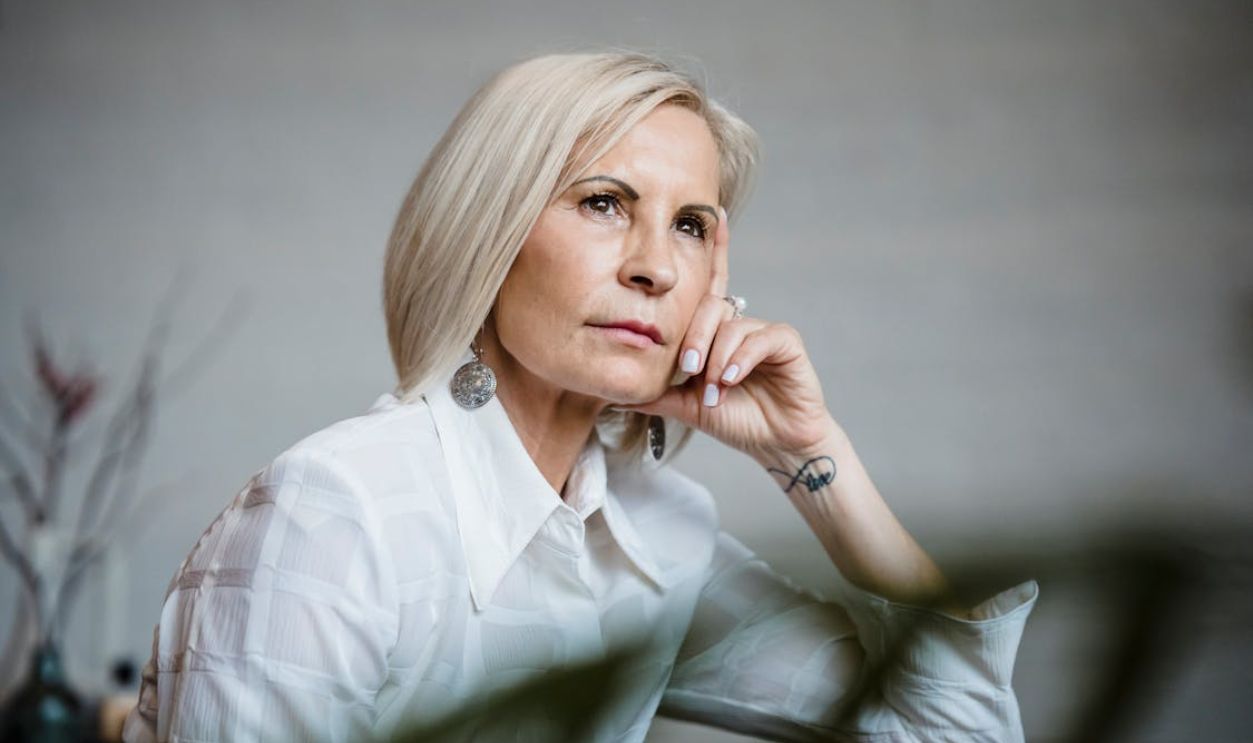 Portrait of Pensive Woman