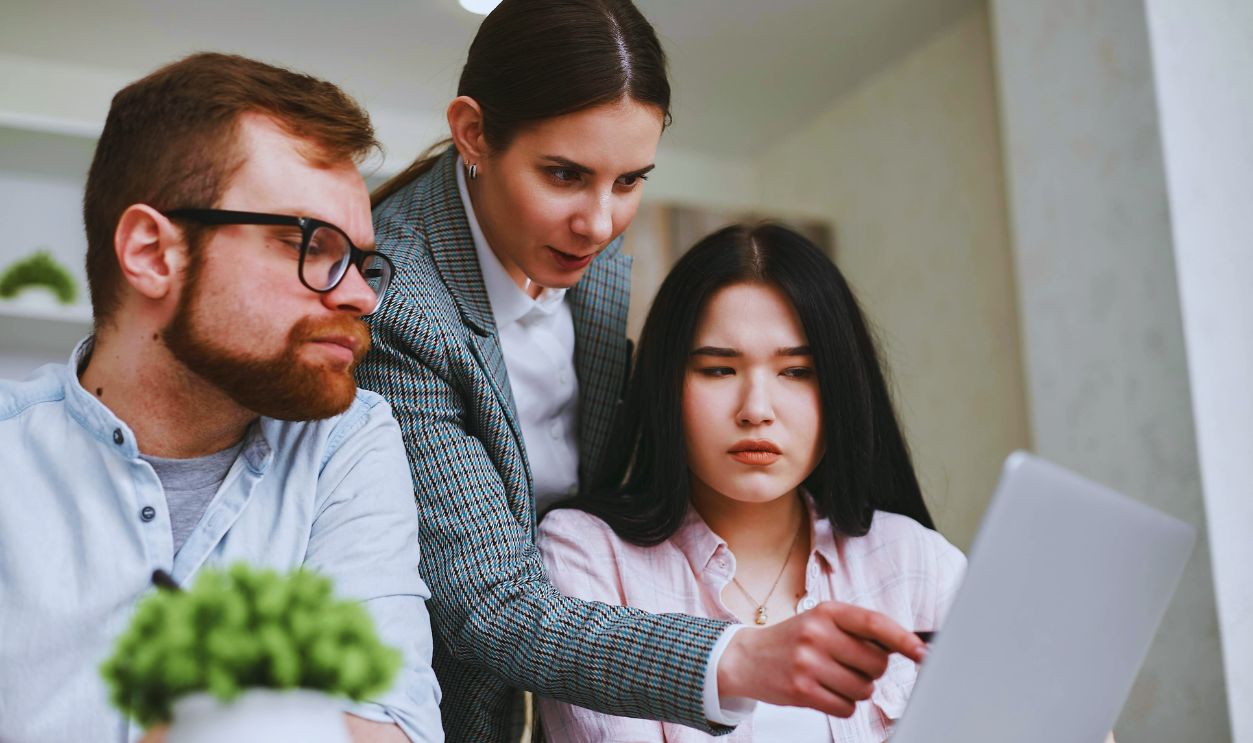 People Looking at Laptop's Screen
