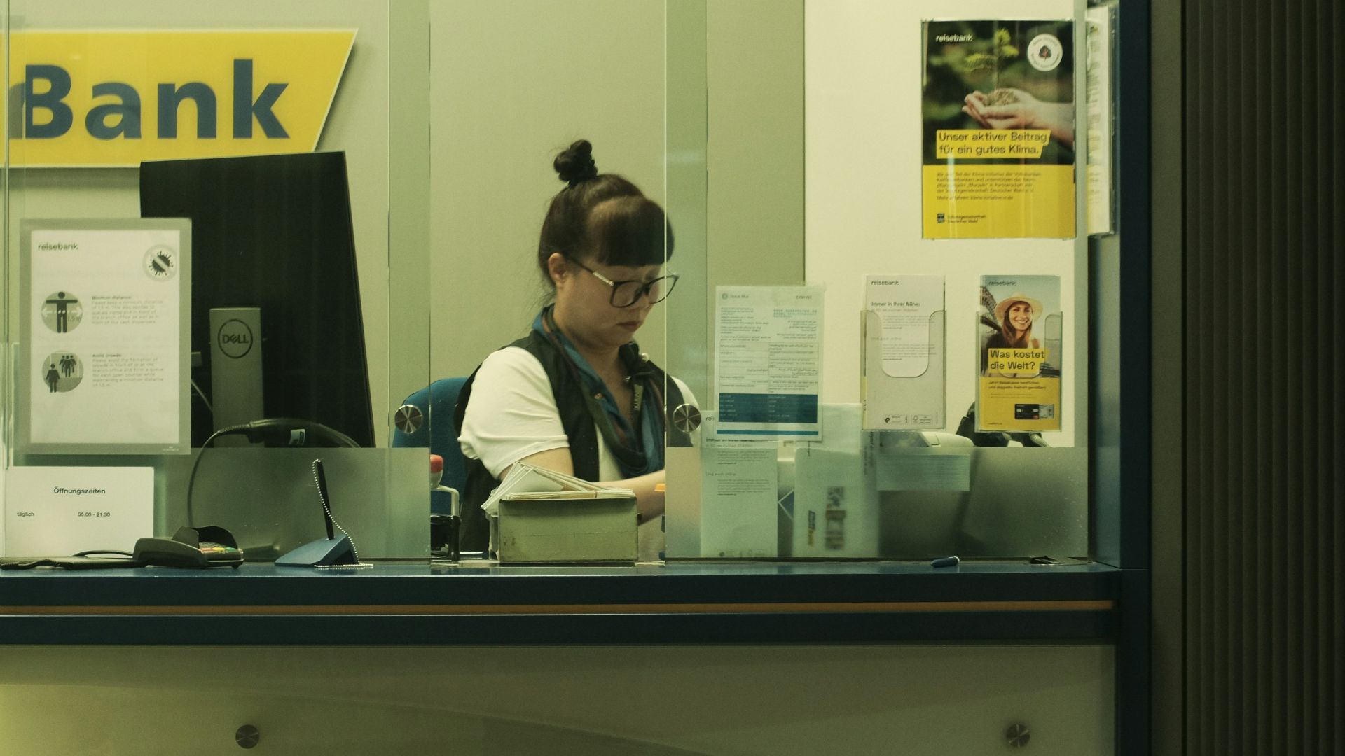 a man sitting at a desk