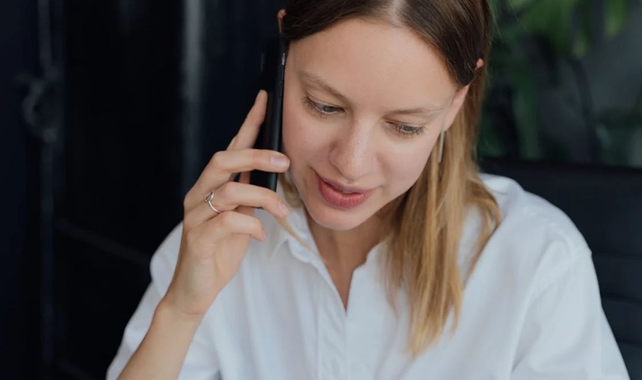 Woman Calling using a Smartphone