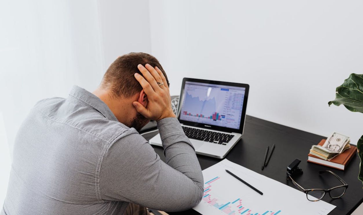 A Man Sitting at the Table