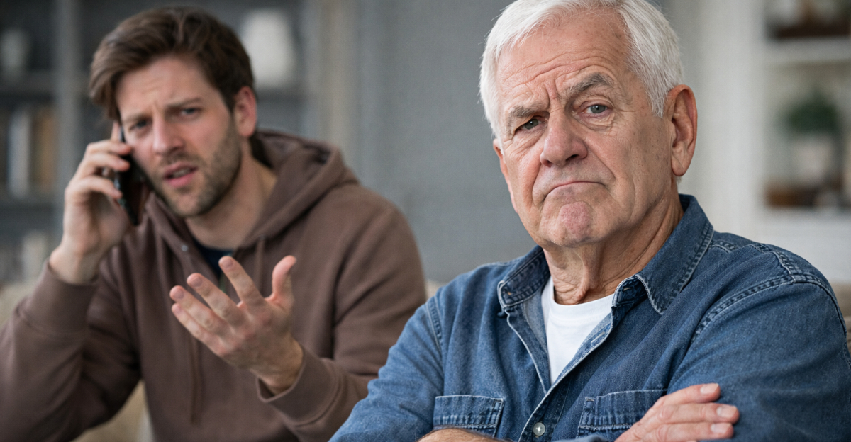 Generational disagreement in a living room