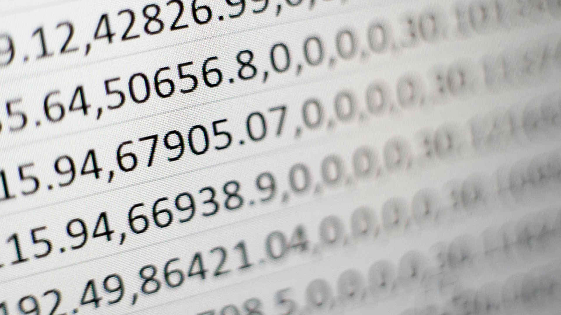 white printing paper with numbers