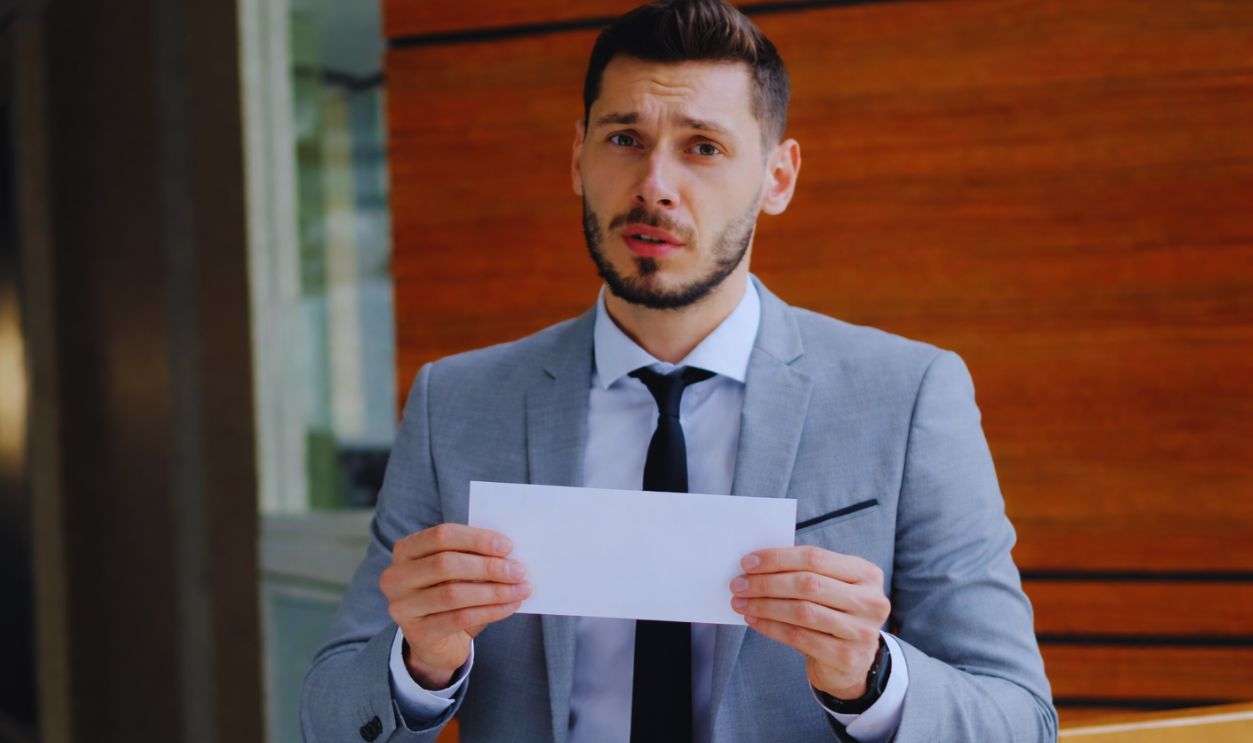 Employee With Envelope