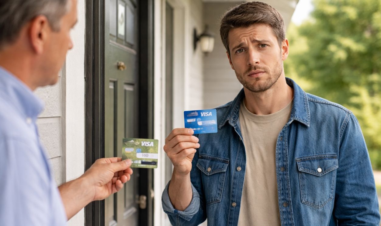 Gift cards at the doorstep