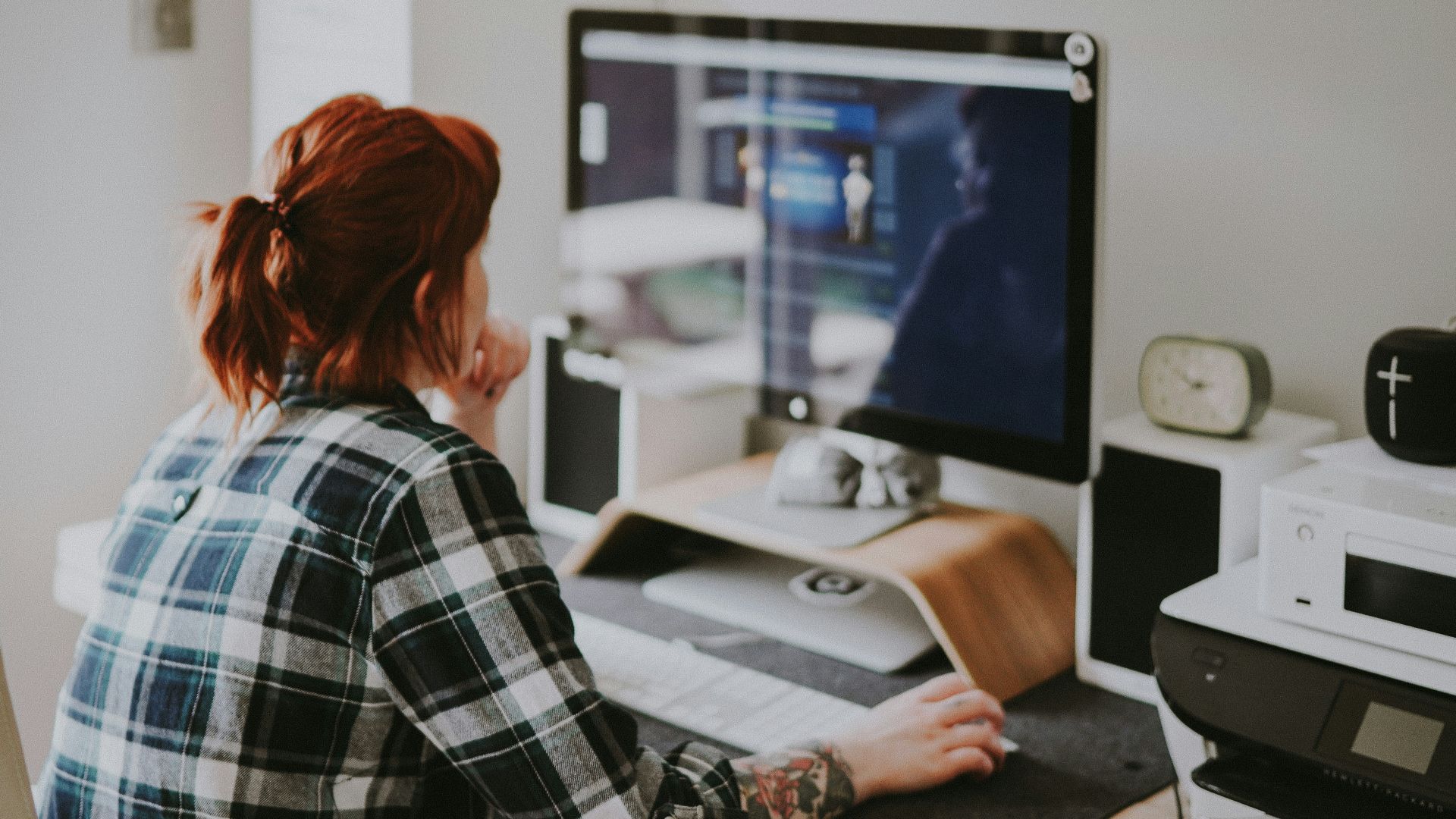 woman browsing on the internet