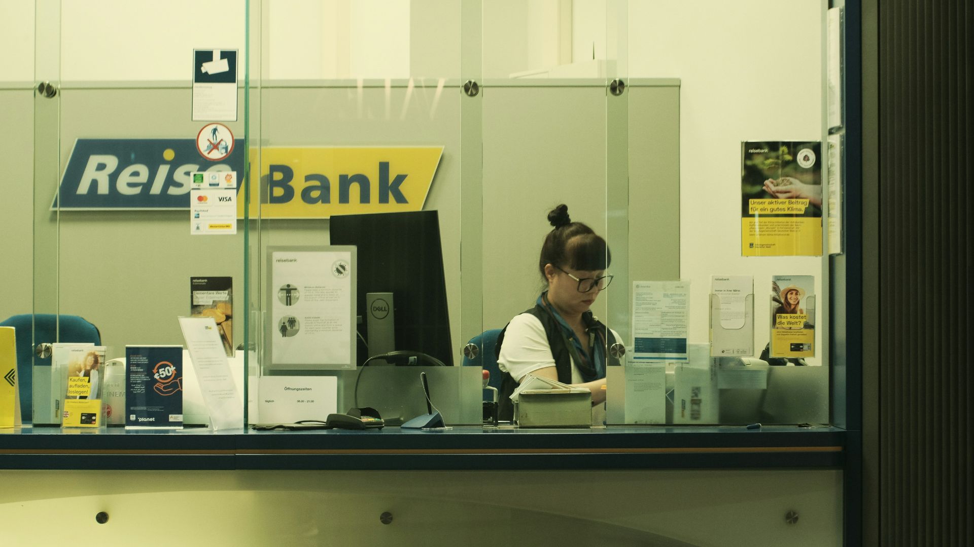 a man sitting at a desk
