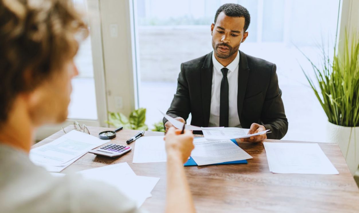 Professional Man holding Papers