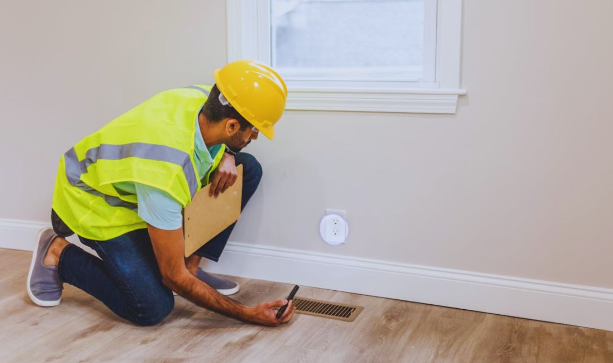 A Contractor Checking the Socket