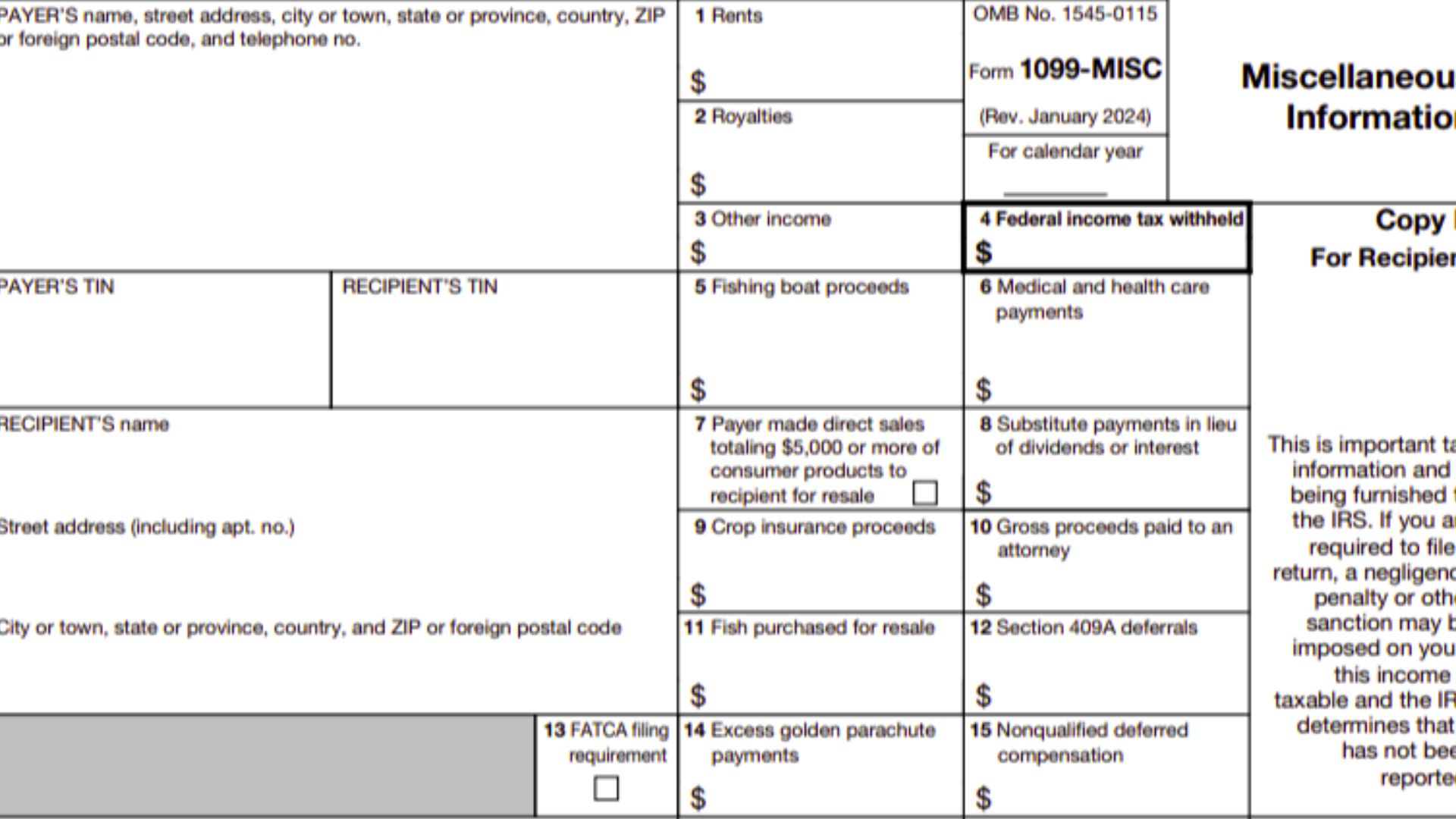 2024 Form 1099-MISC