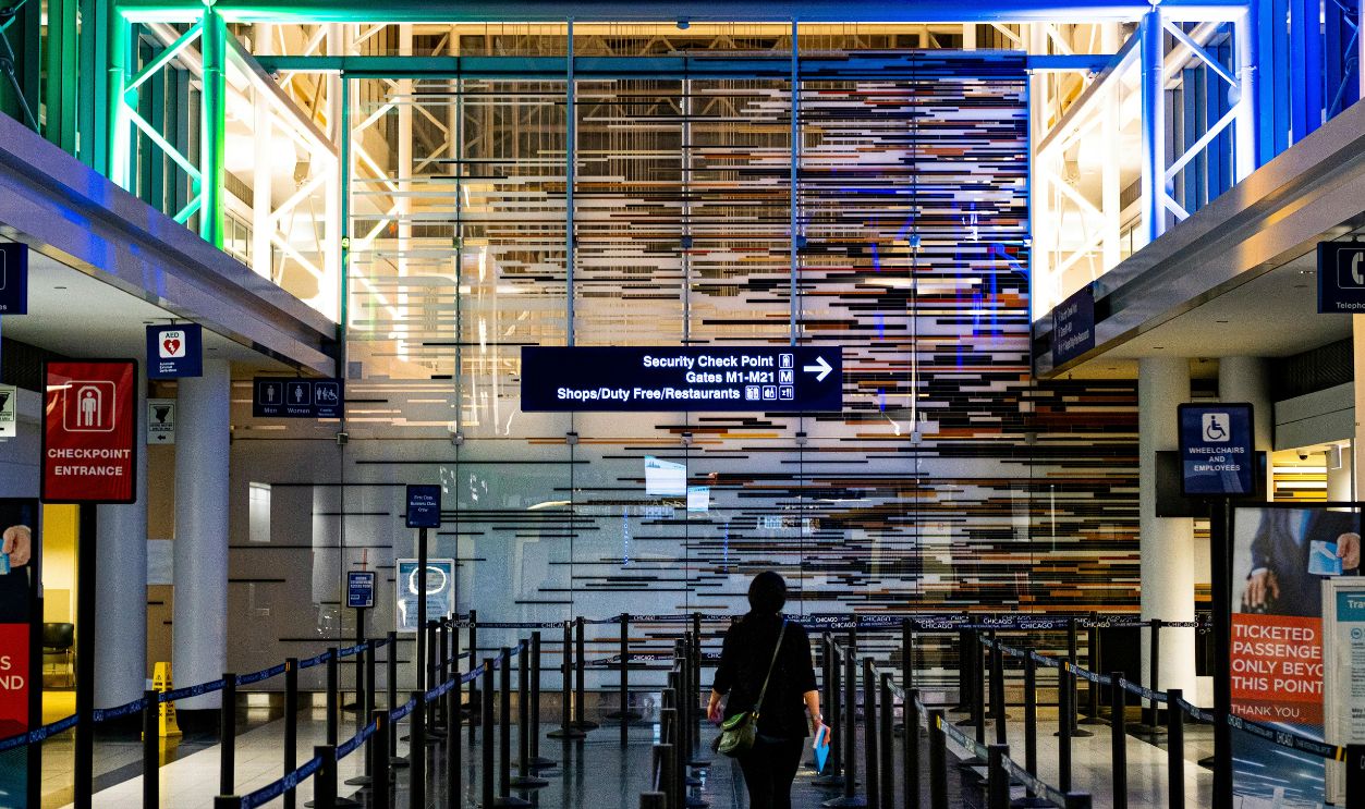 Person Standing Inside Building
