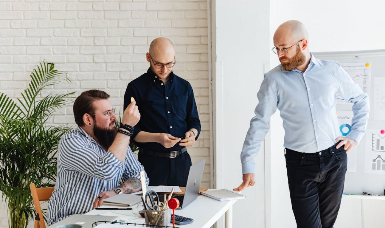Men in Shirts at Office