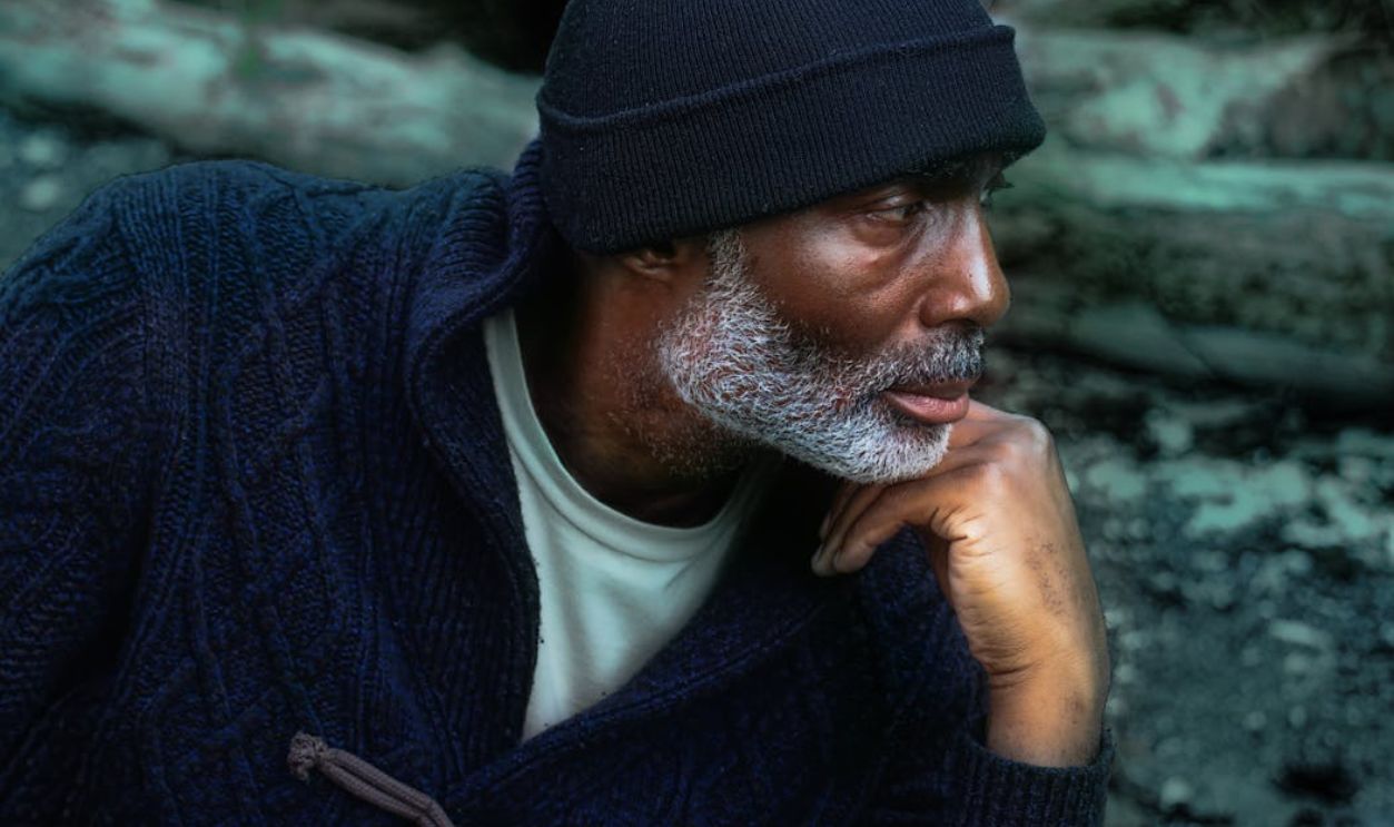 Contemplative Portrait of a Senior Man Outdoors
