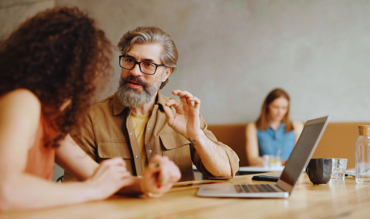 Elder man formal complain office