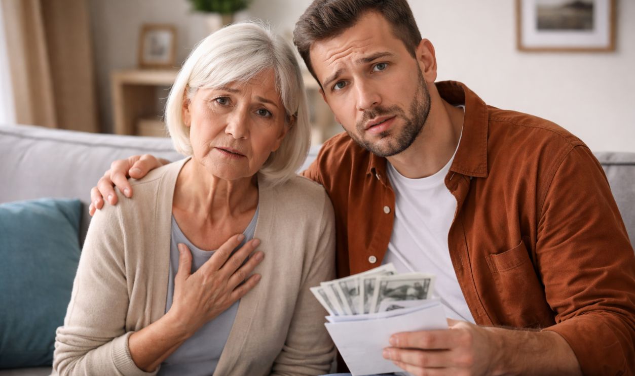 Mother and son facing challenges together