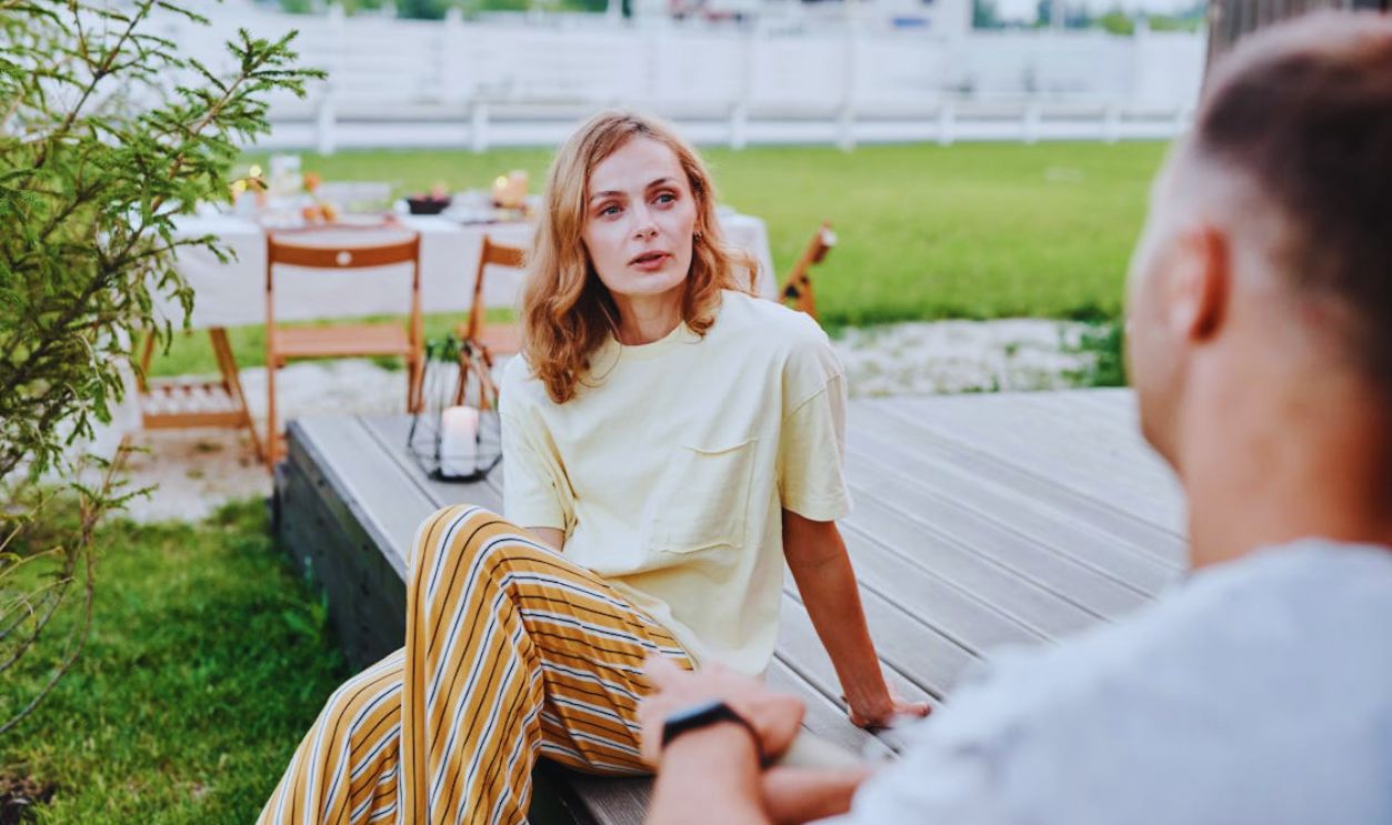 A Couple Talking Together