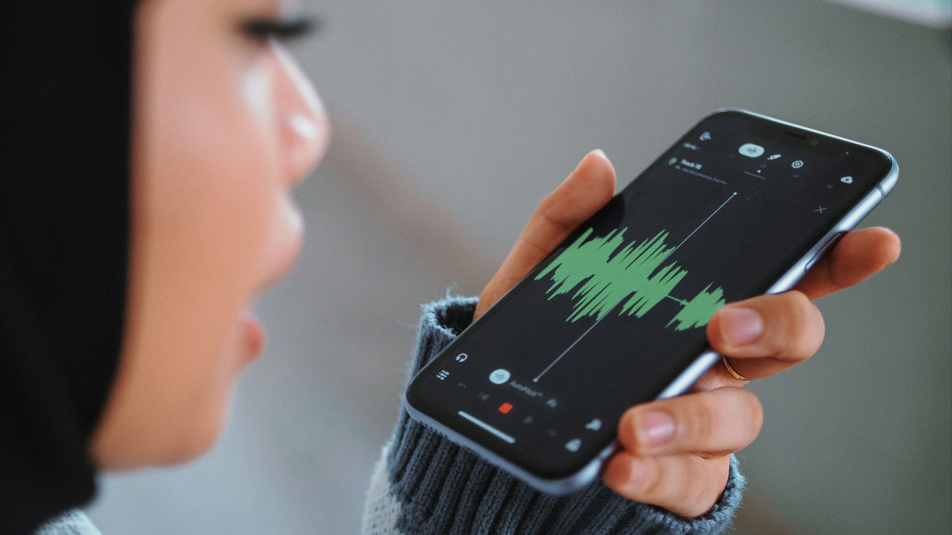 a person holding a phone