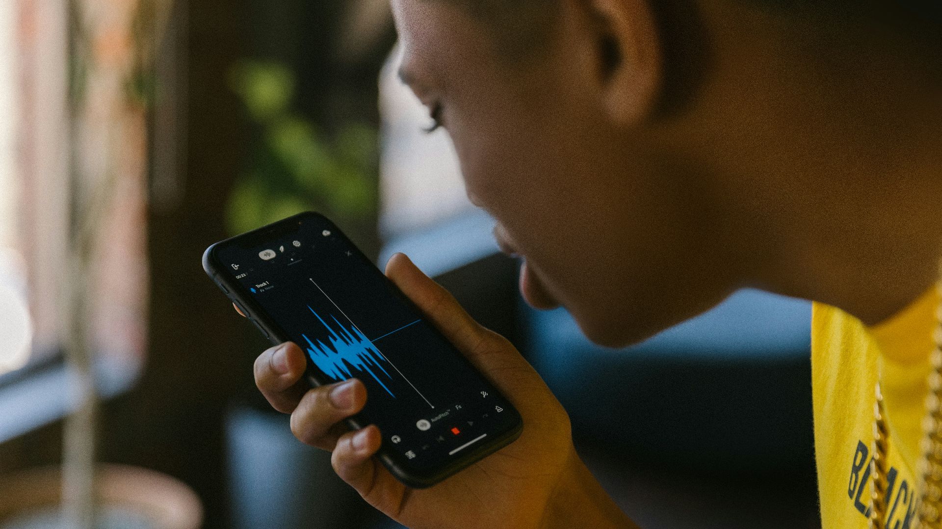 a child using a cell phone