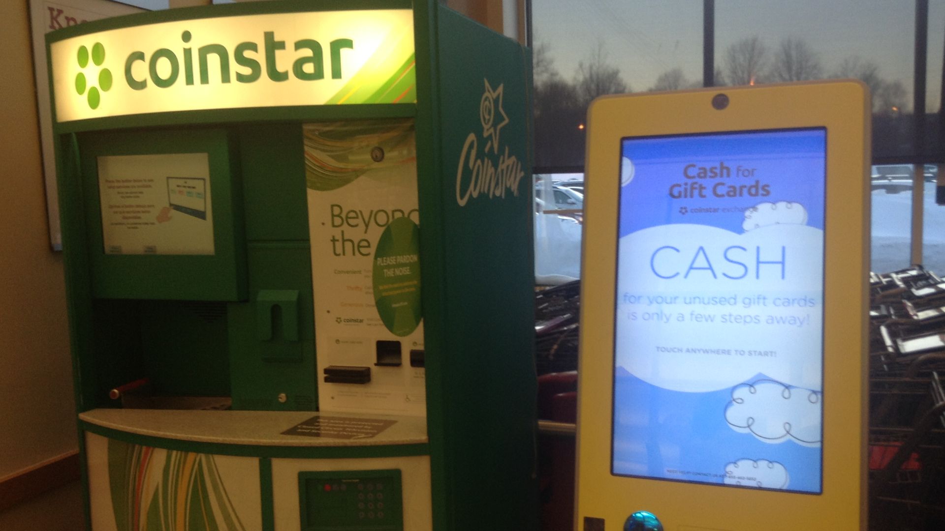 Coinstar Cash for Gift Cards Machine, 5/2015, by Mike Mozart of TheToyChannel and JeepersMedia on YouTube #Cash #Gift #Cards #Coinstar