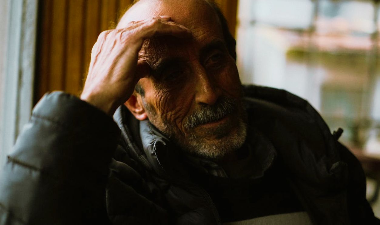 Portrait of Elderly, Bald Man