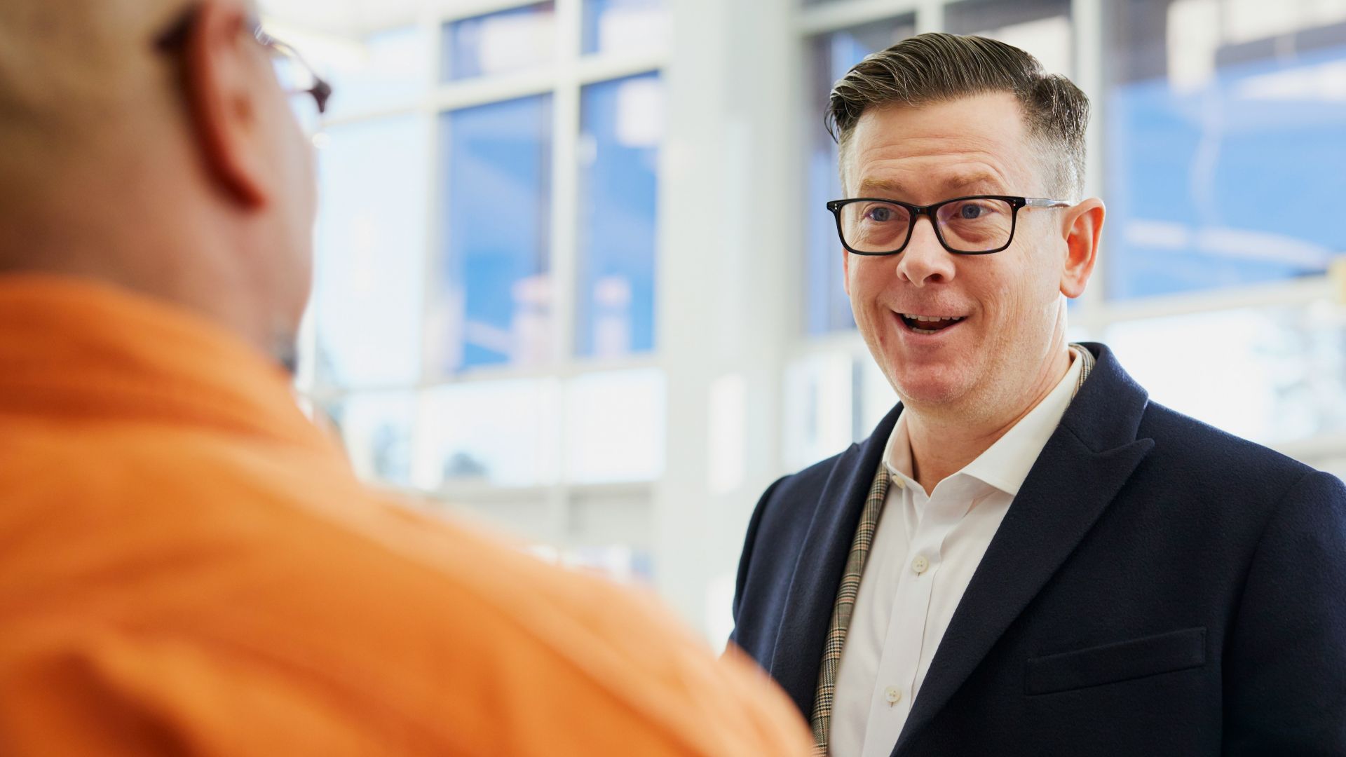 man in black suit jacket