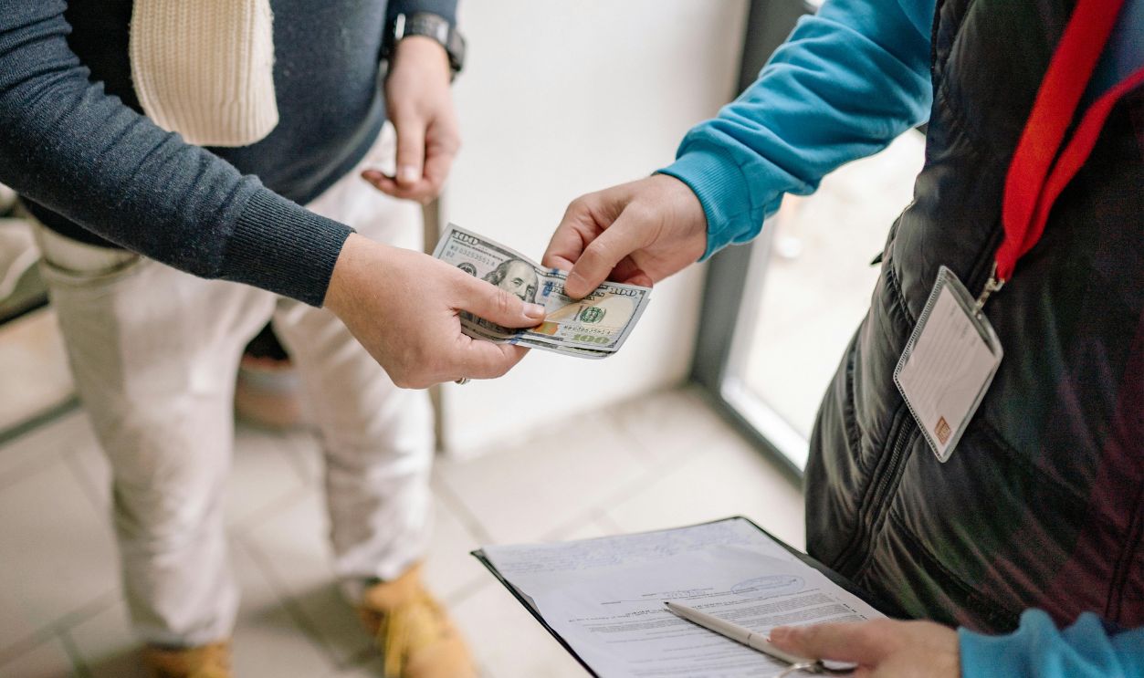 A Person Holding Money