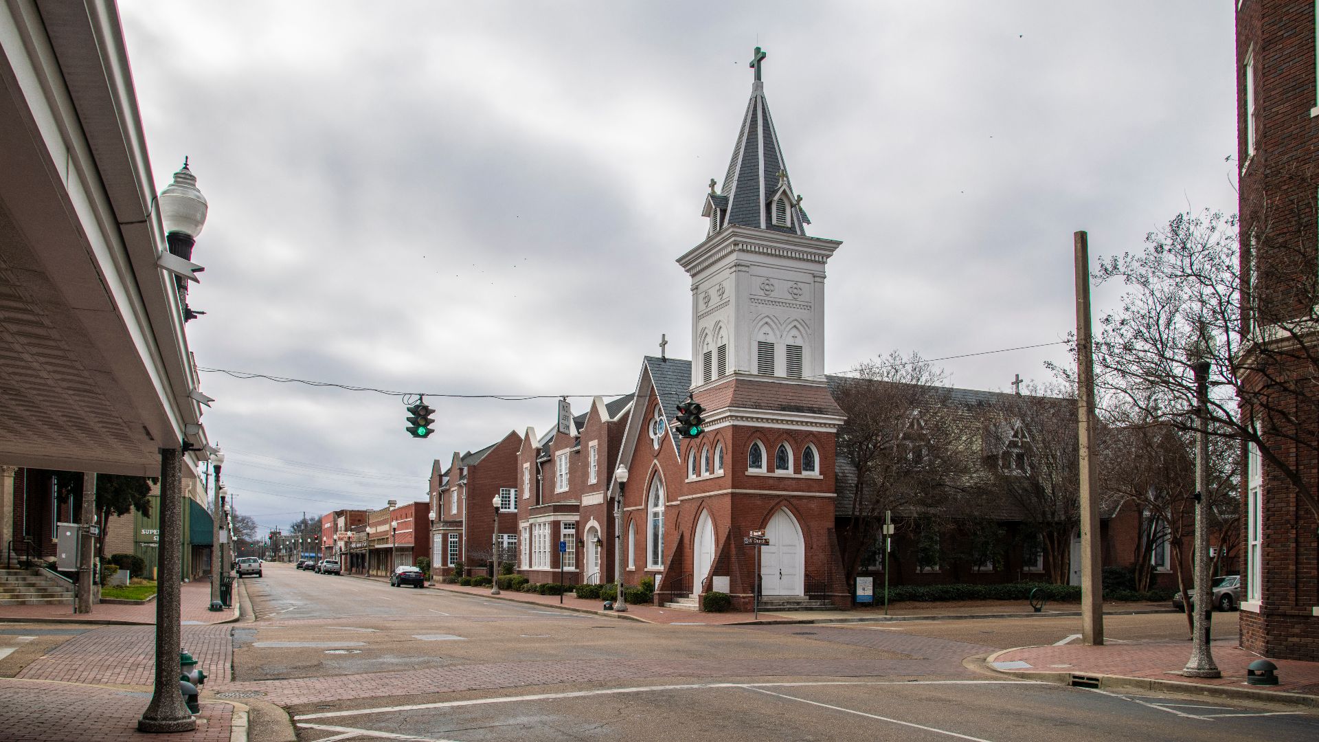 Downtown Greenwood, MS, on January 25, 2022. USDA Media by Lance Cheung.