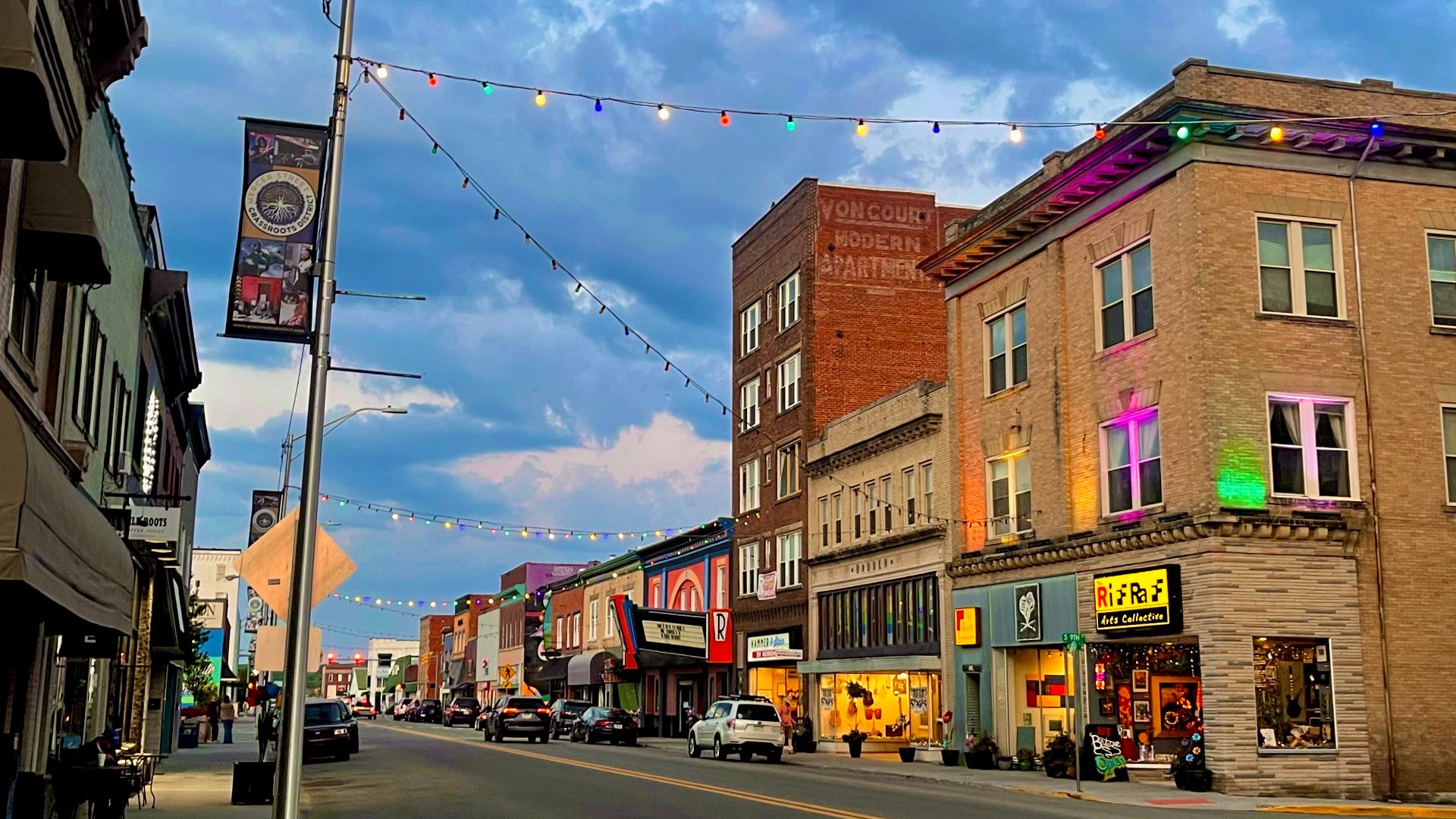 Mercer Street, part of the Mercer Street Grassroots District, in Downtown Princeton, West Virginia