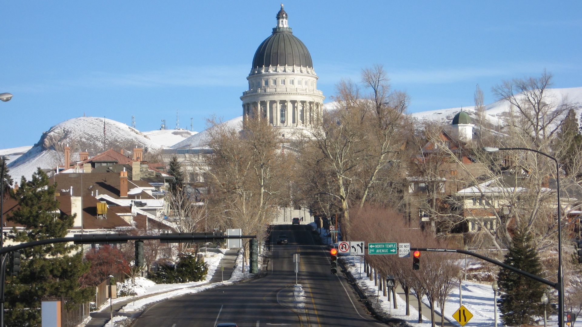 The Utah State Capitol seen from the south.