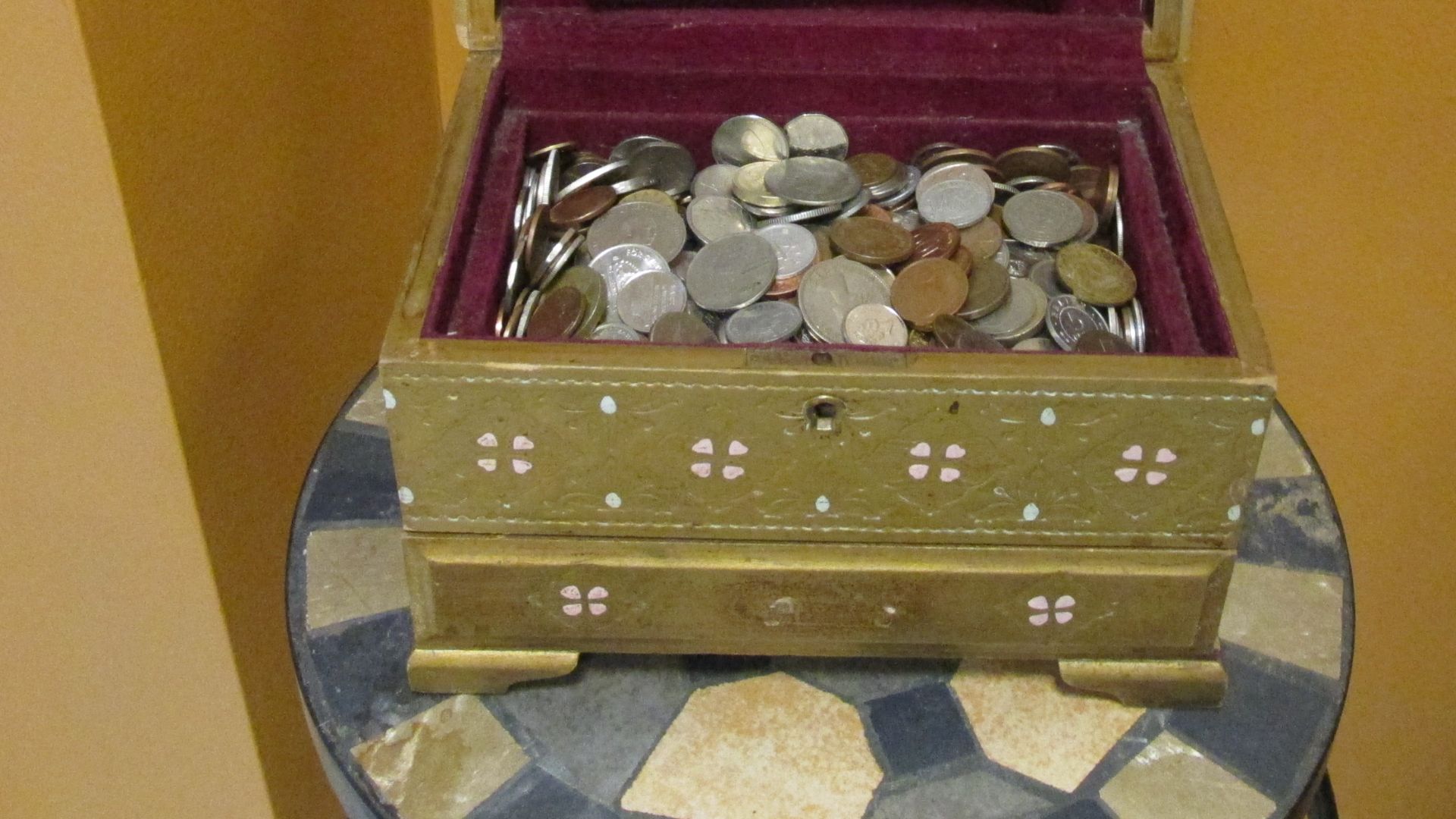 The Rao’s International Coin Museum inside Williston Library, South Hadley Massachusetts - at the coffee shop