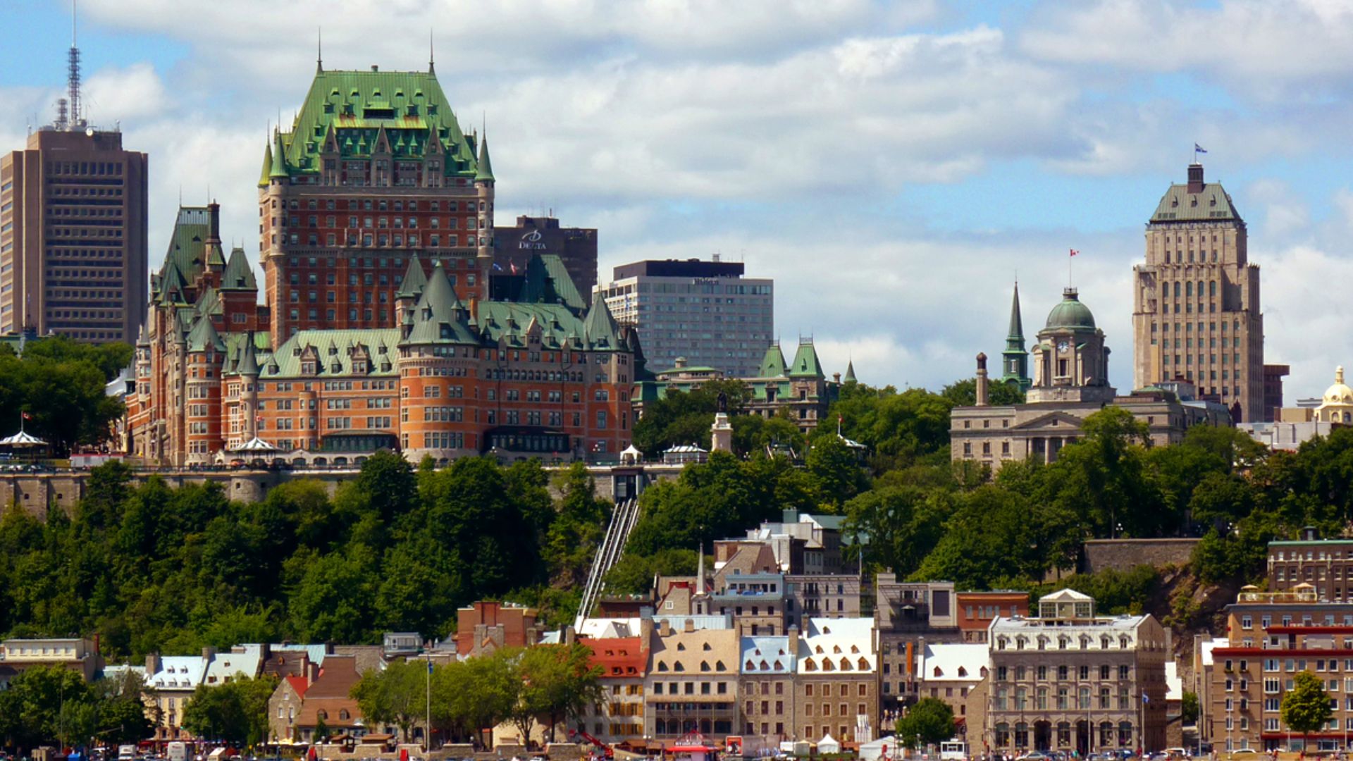 Quebec City View / Le Chateau Frontenac , Quebec (QC) Canada.