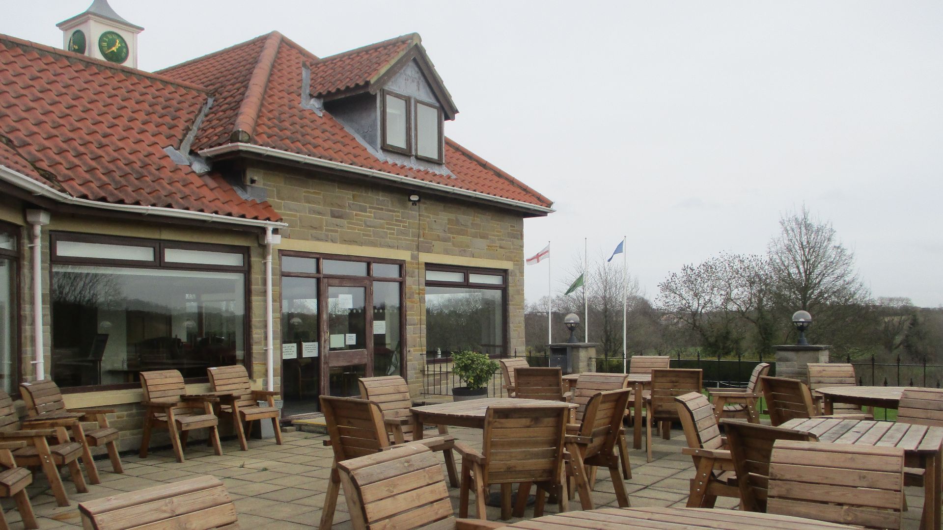 Clubhouse, Wetherby Golf Course, Wetherby, West Yorkshire.  Taken on the afternoon of Sunday the 21st of February 2021.