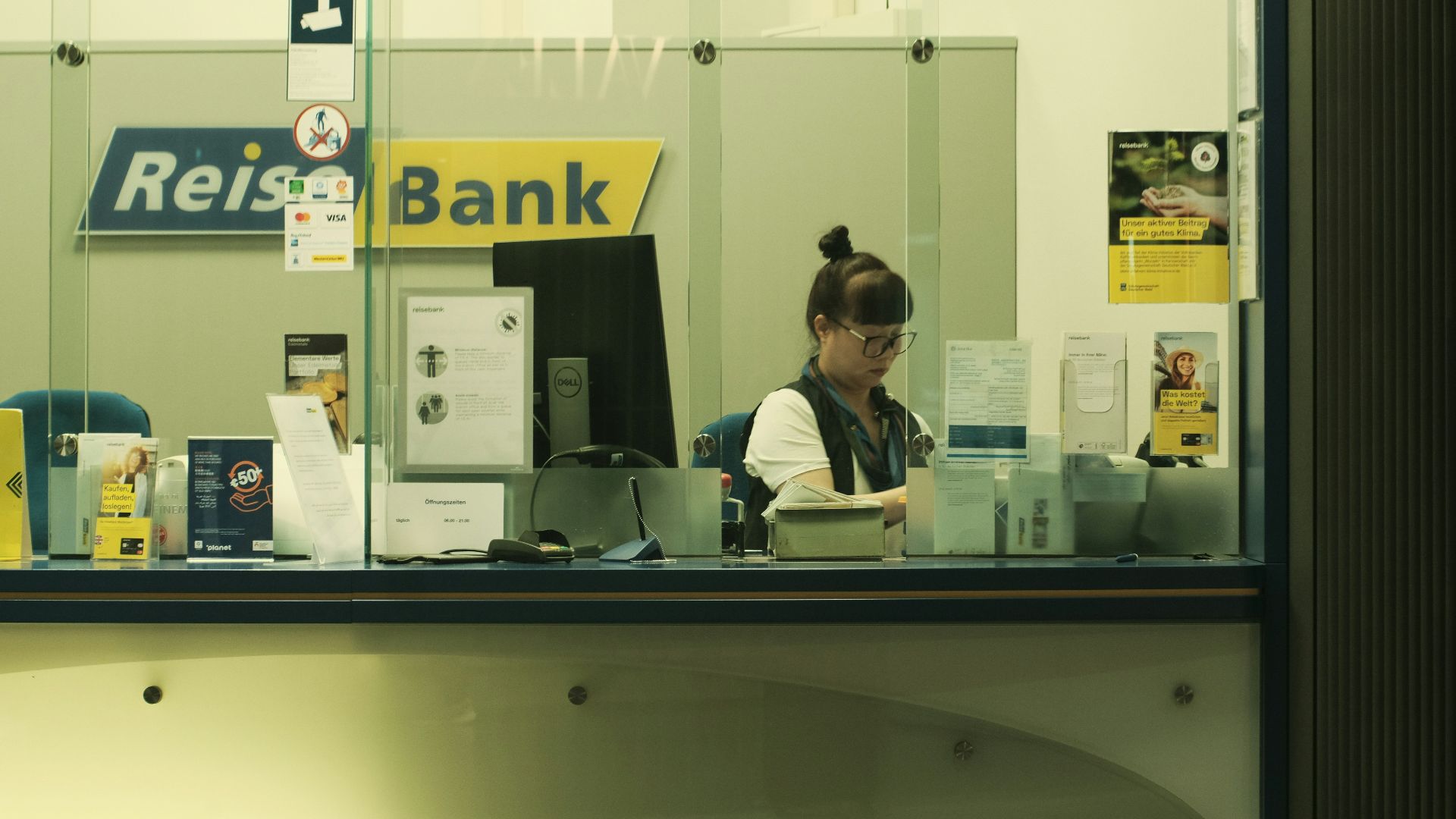 a man sitting at a desk