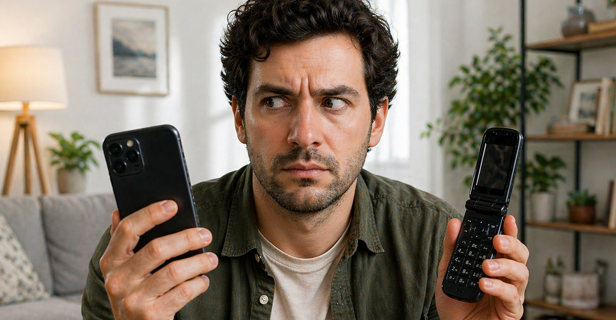 Rss Thumb - Flip Vs Smart Phone