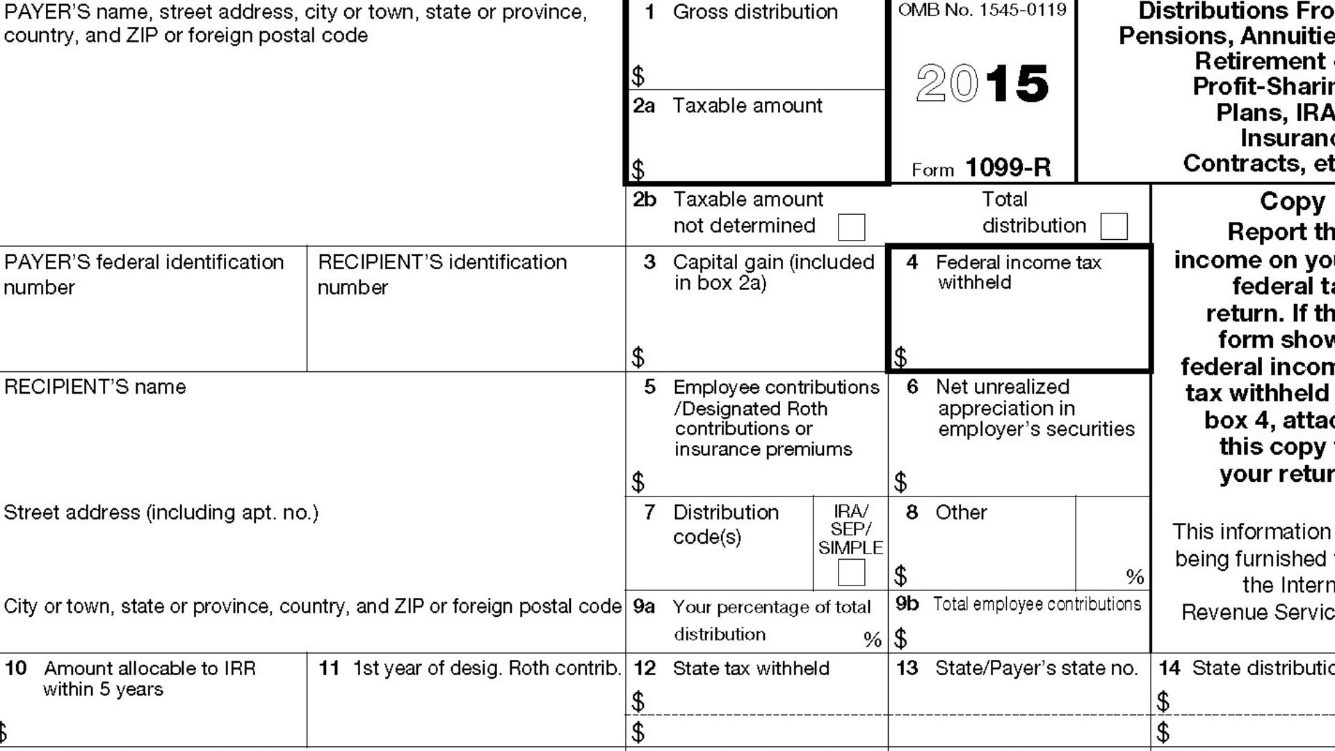 Form 1099-R, 2015