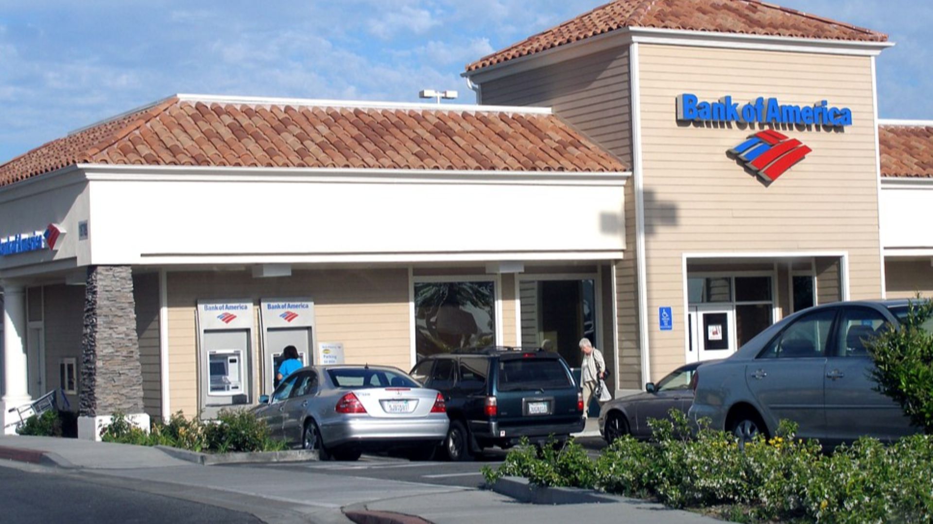 A Bank of America Banking Center at Porter Ranch Town Center, a shopping center in Porter Ranch.