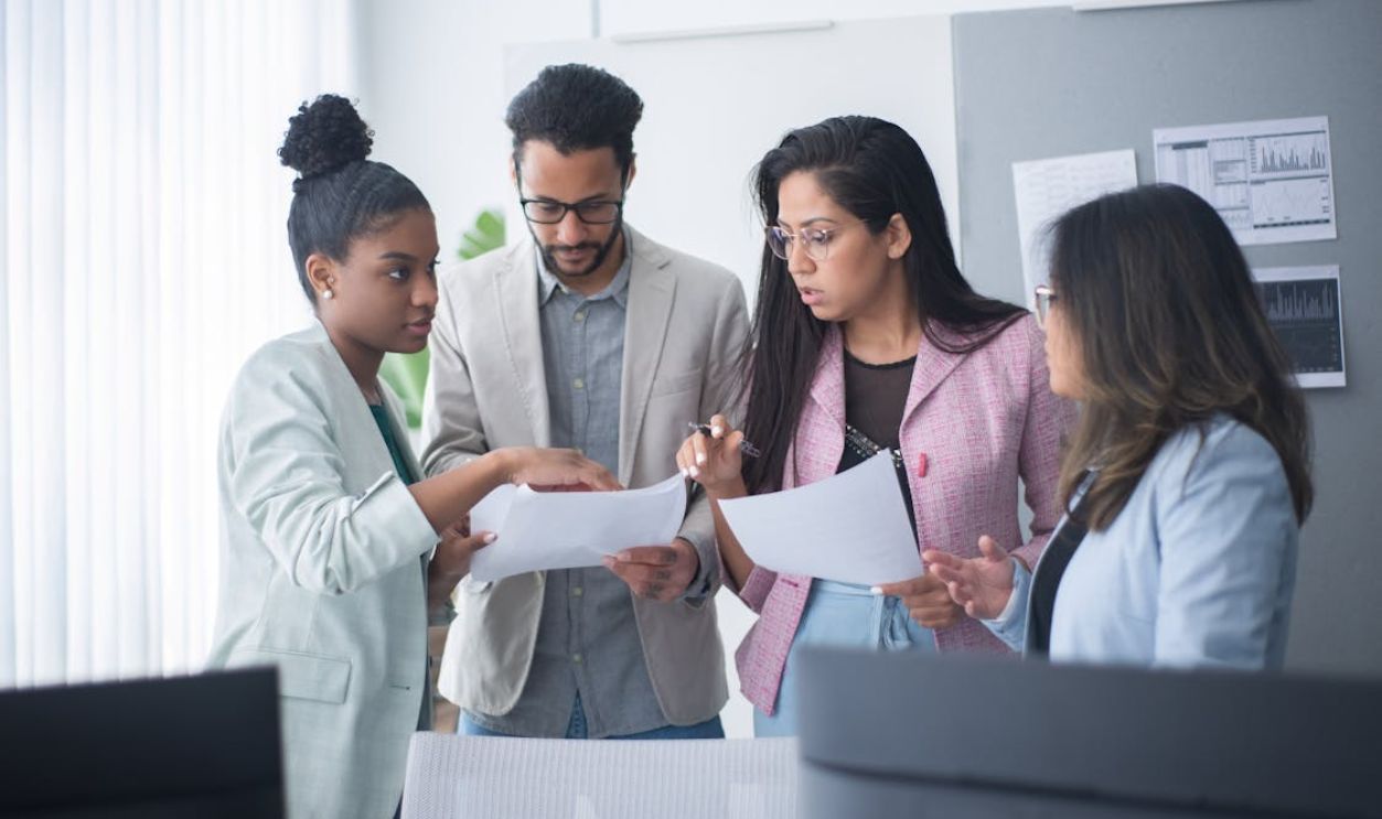 Group of Healthcare Professionals Having a Discussion