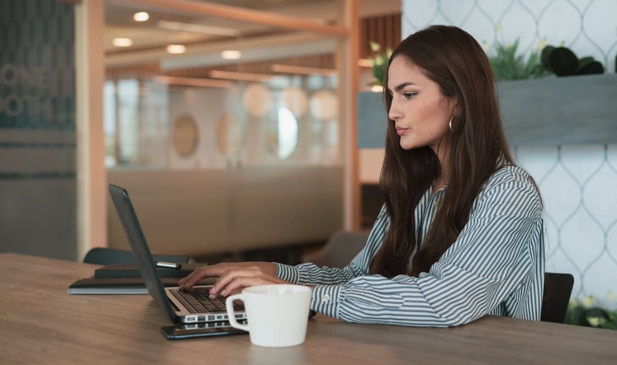 Portrait of Woman Working in Office