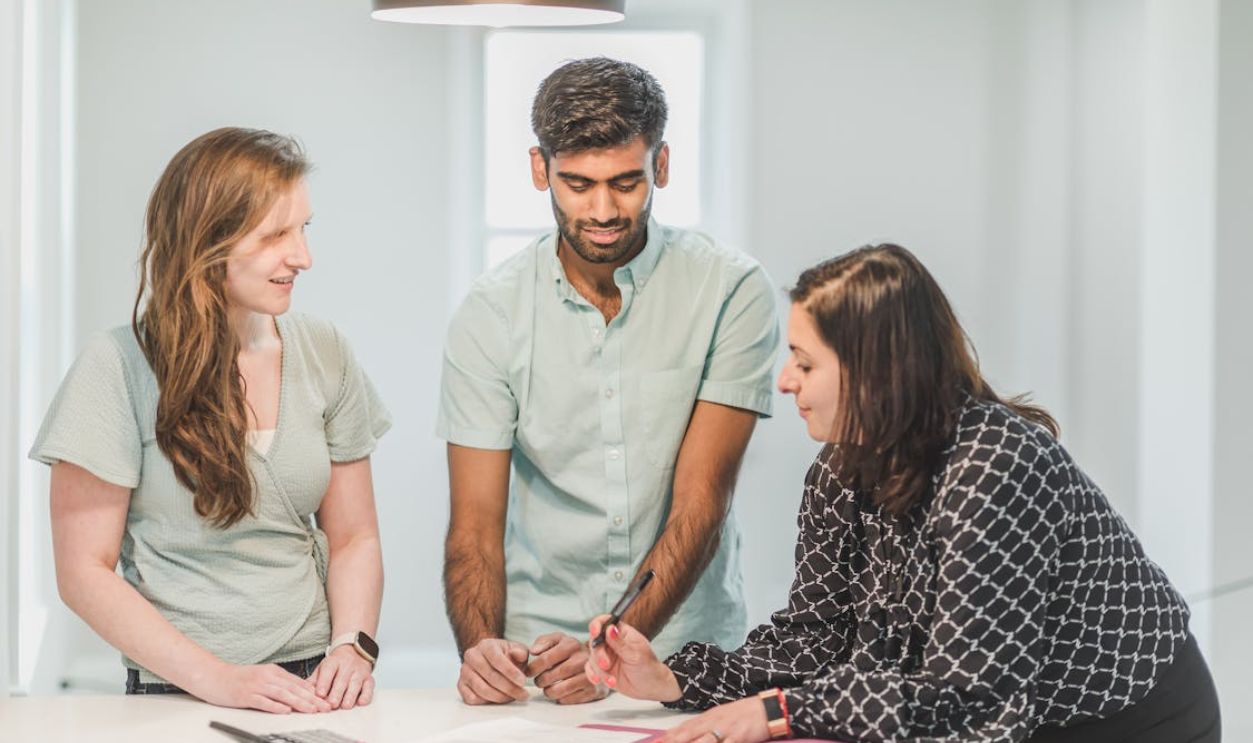 People Having Conversation at the Table