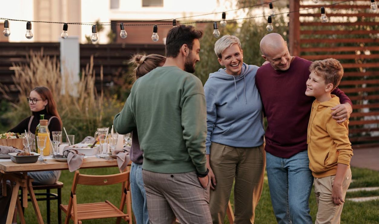 Family during Party in Garden