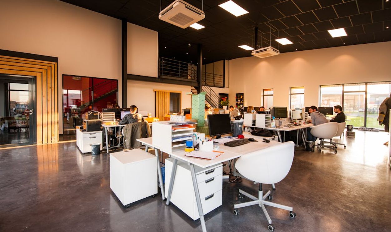 People Sitting on Chairs Beside their Desks in an office